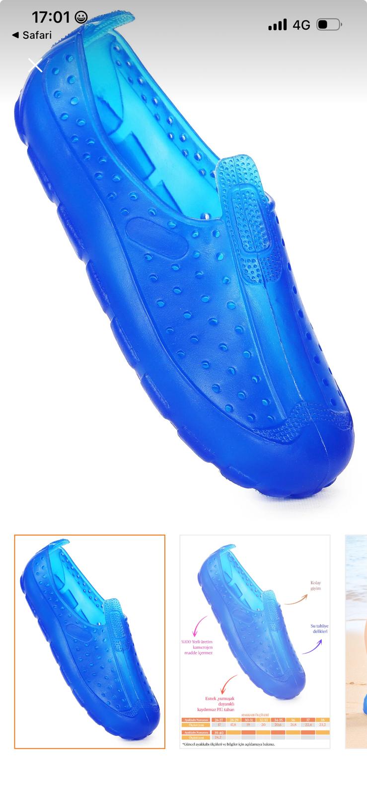 Deniz Ayakkabısı Modeli